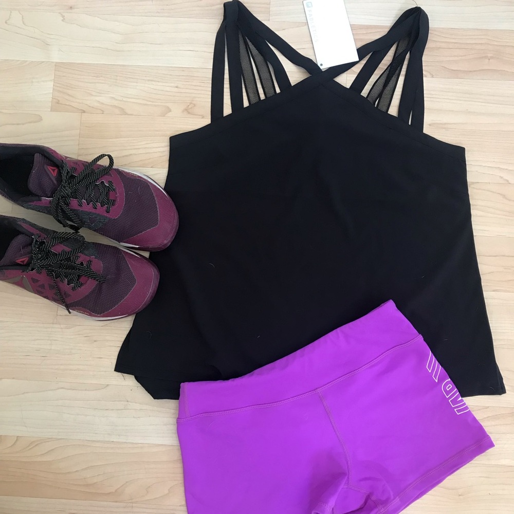 Fabletics black workout tank